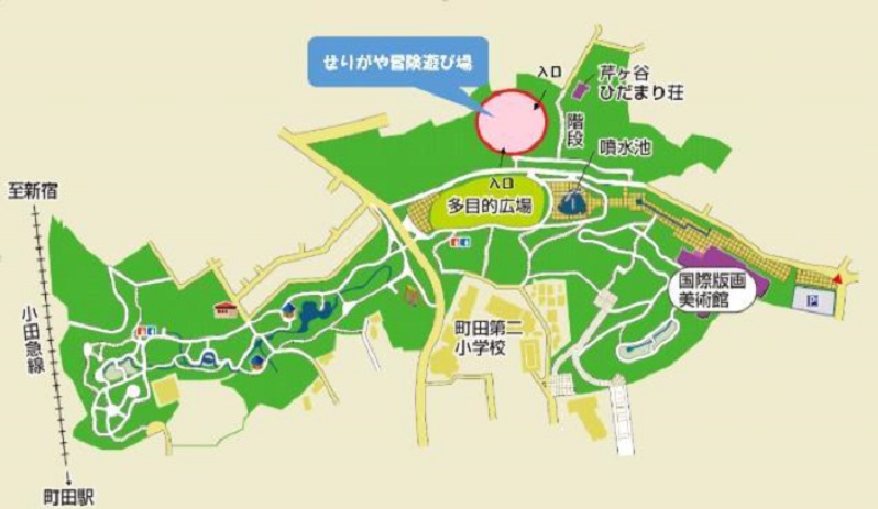 芹ヶ谷冒険遊び場地図